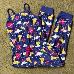 ⚡️4/$10⚡️ girls tank top onesie pjs